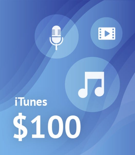 $100 iTunes Voucher — Buy Online in South Africa