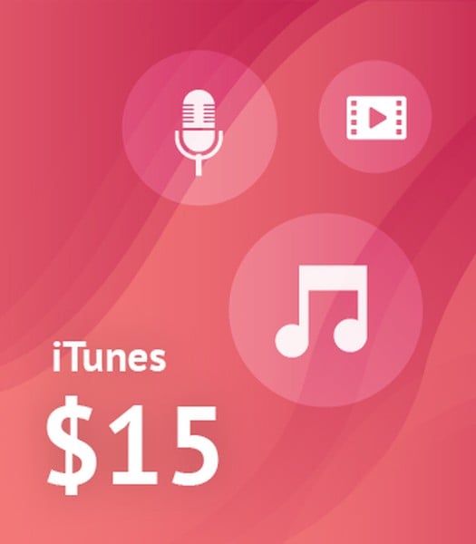 $15 iTunes Voucher — Buy Online in South Africa
