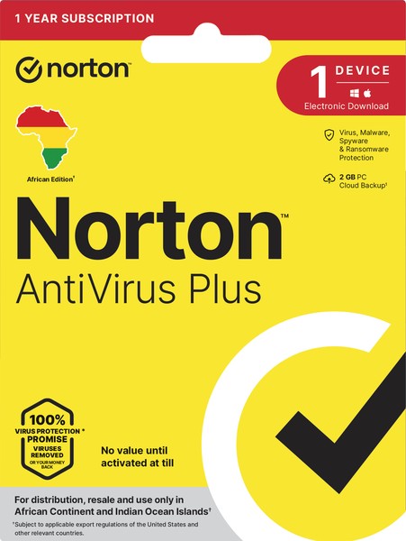 Norton AntiVirus Plus (1 Device, 1 Year) — Buy Online in South Africa