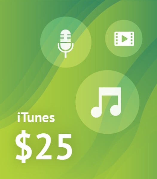 $25 iTunes Voucher — Buy Online in South Africa