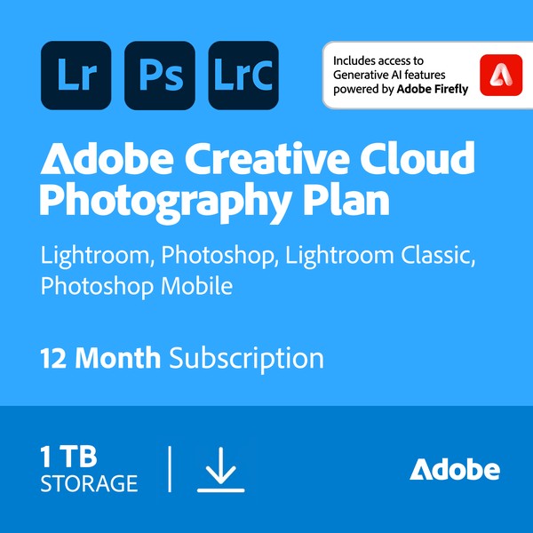 Adobe Creative Cloud Photography Plan 1TB (1 Year) — Buy Online in South Africa