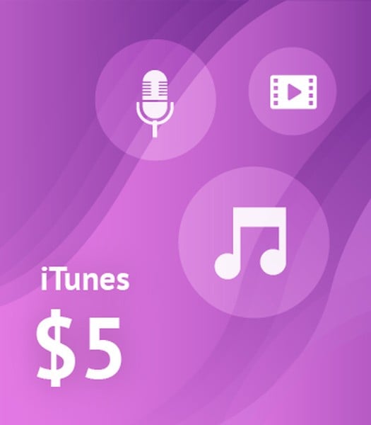 $5 iTunes Voucher — Buy Online in South Africa