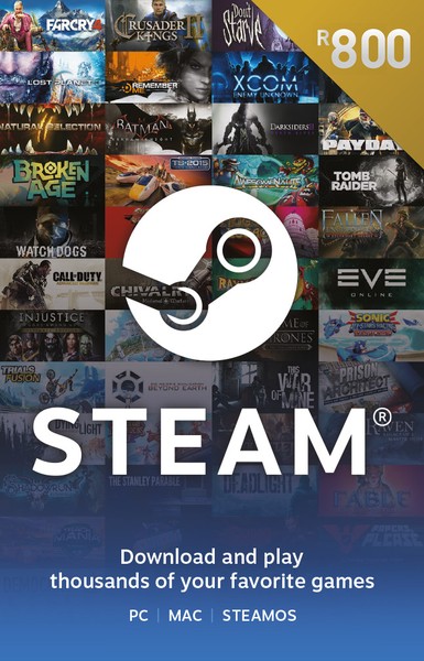 R800 Steam Wallet Code — Buy Online in South Africa