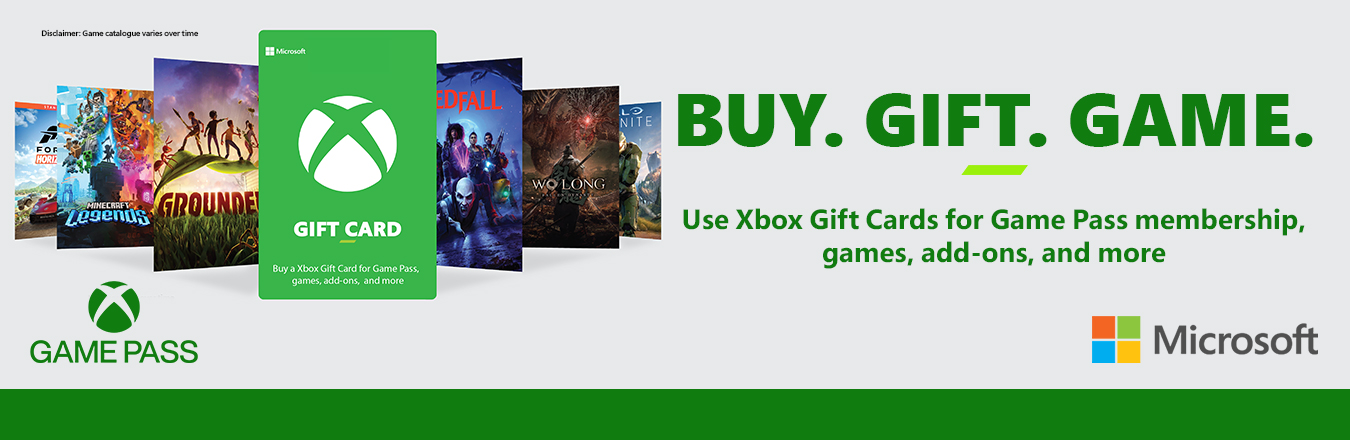 Xbox Gift Cards banner